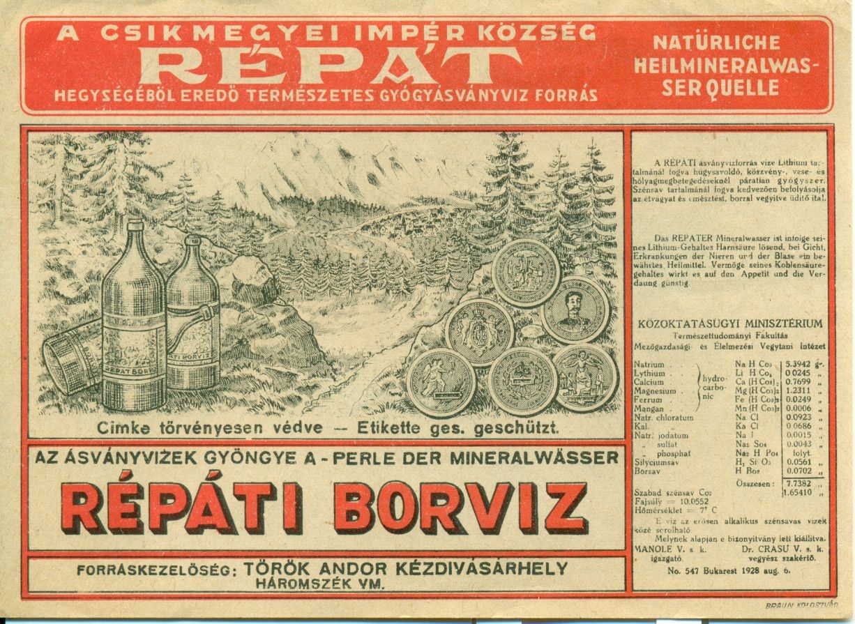 Répáti Borvíz (Magyar Kereskedelmi és Vendéglátóipari Múzeum CC BY-NC-SA)