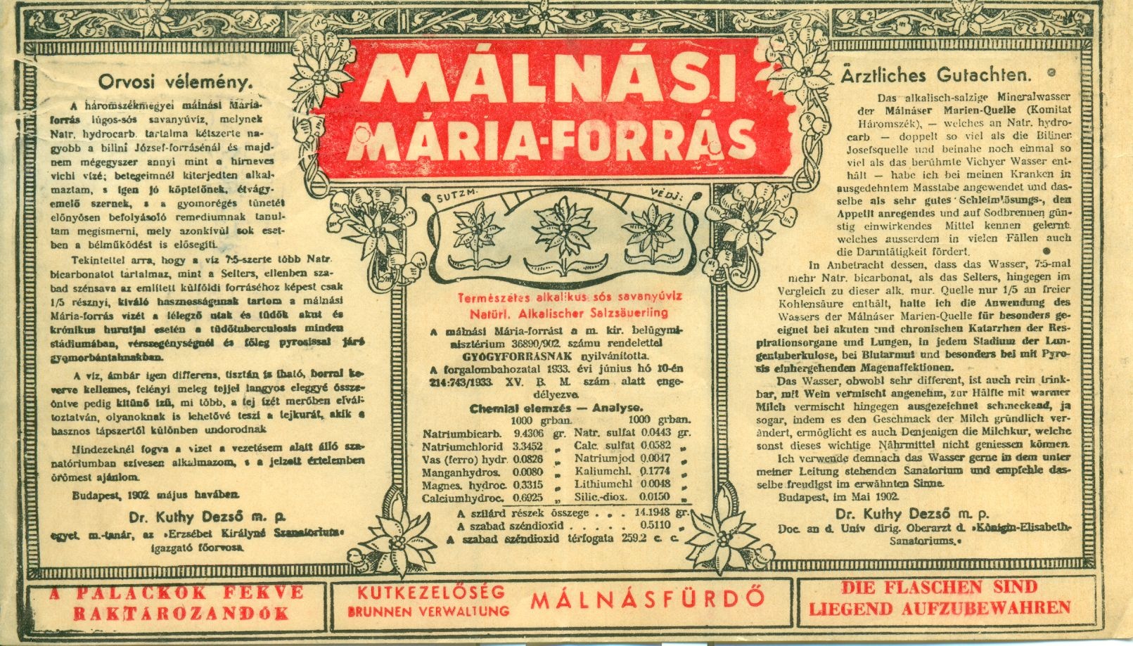 Málnási Mária Forrás (Magyar Kereskedelmi és Vendéglátóipari Múzeum CC BY-NC-SA)