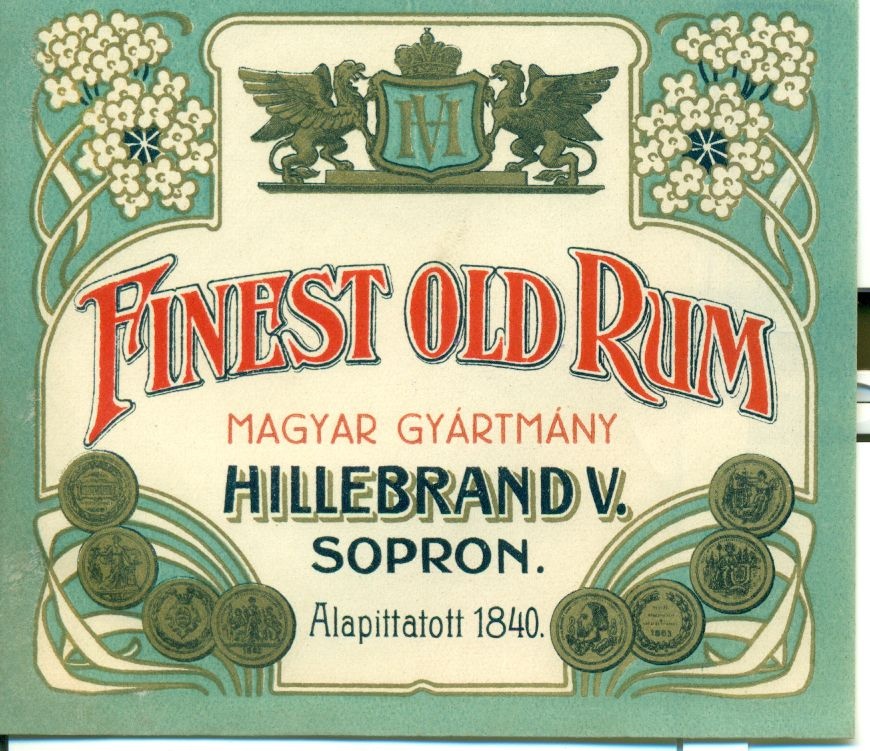 Hillebrand Finest Old Rum (Magyar Kereskedelmi és Vendéglátóipari Múzeum CC BY-NC-SA)