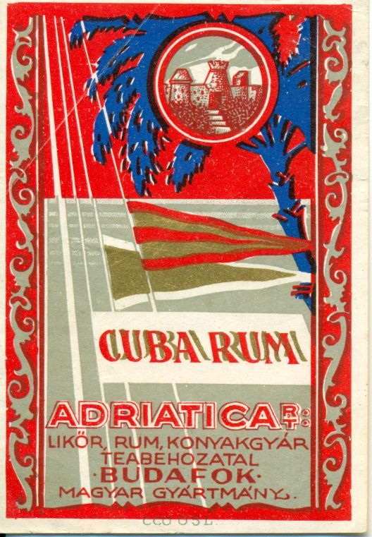 Adriatica, Cuba Rum (Magyar Kereskedelmi és Vendéglátóipari Múzeum CC BY-NC-SA)