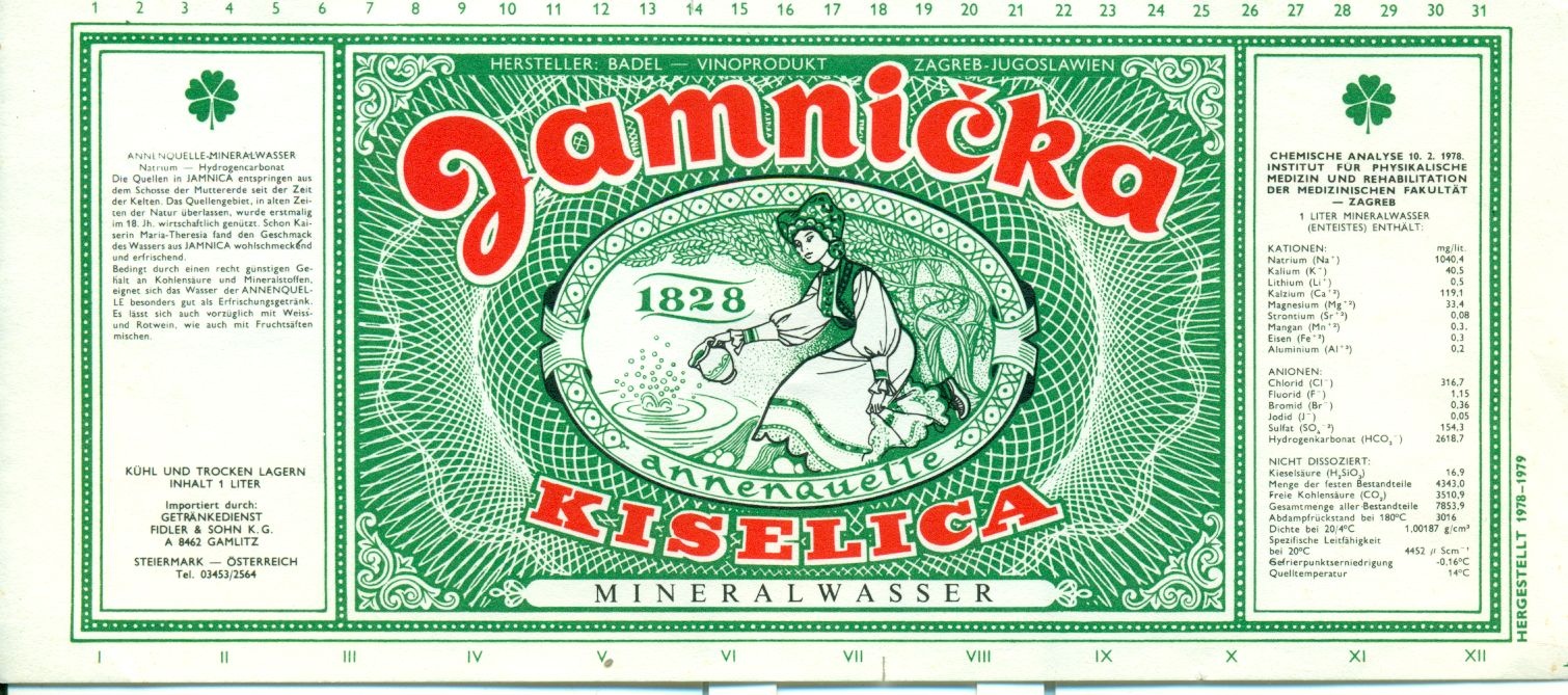 Jamnicka Kiselica (Magyar Kereskedelmi és Vendéglátóipari Múzeum CC BY-NC-SA)
