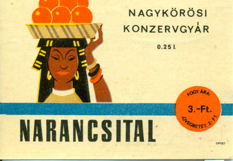 Narancsital (Magyar Kereskedelmi és Vendéglátóipari Múzeum CC BY-NC-SA)