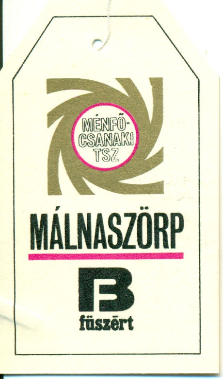 Málnaszörp (Magyar Kereskedelmi és Vendéglátóipari Múzeum CC BY-NC-SA)