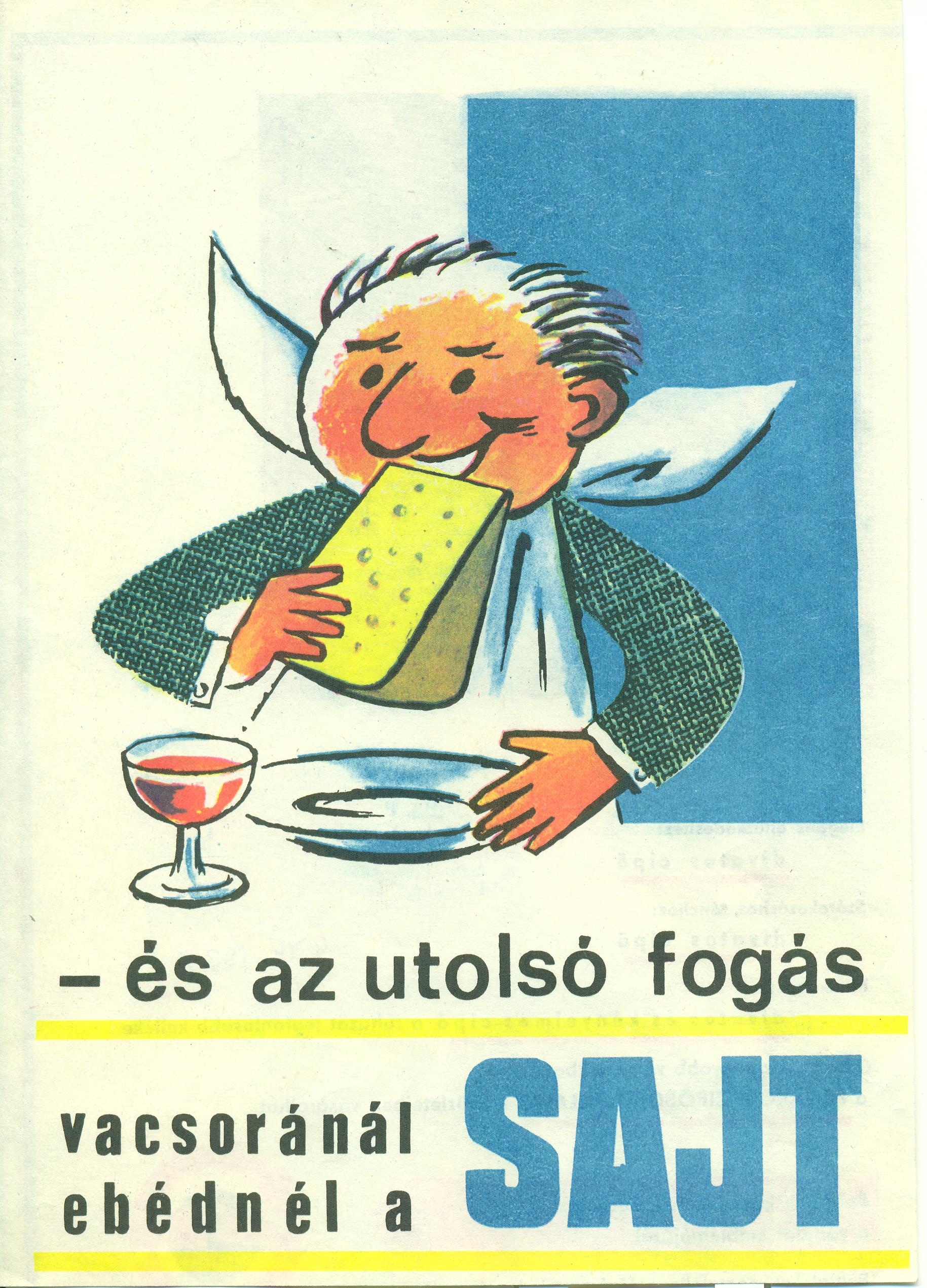 Sajt reklámlap (Magyar Kereskedelmi és Vendéglátóipari Múzeum CC BY-NC-SA)
