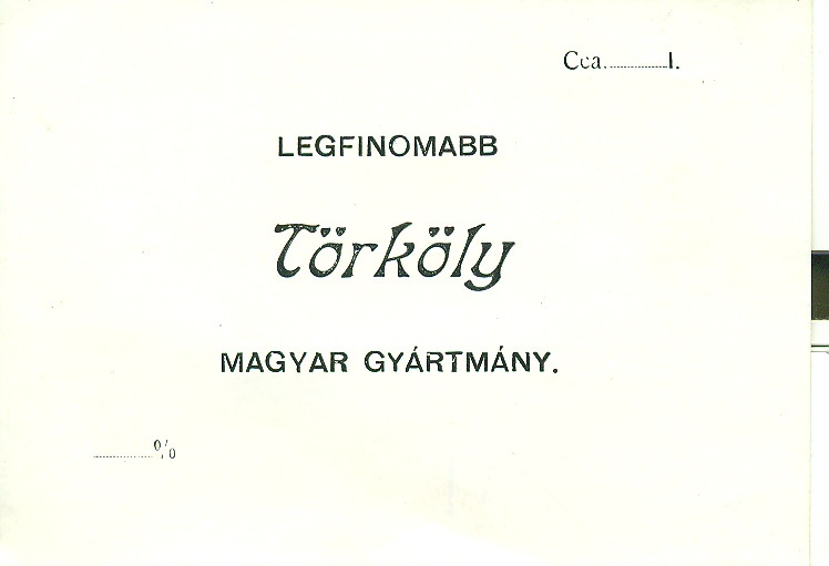 Törköly (Magyar Kereskedelmi és Vendéglátóipari Múzeum CC BY-NC-SA)