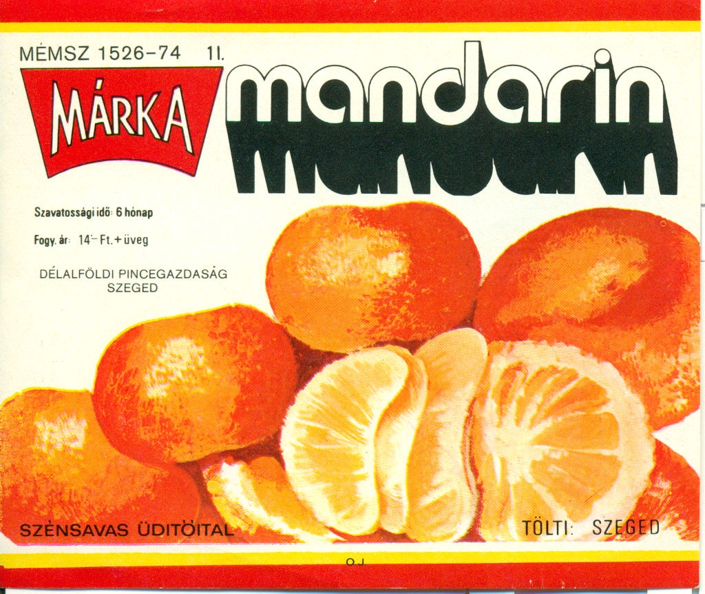 Márka mandarin (Magyar Kereskedelmi és Vendéglátóipari Múzeum CC BY-NC-SA)