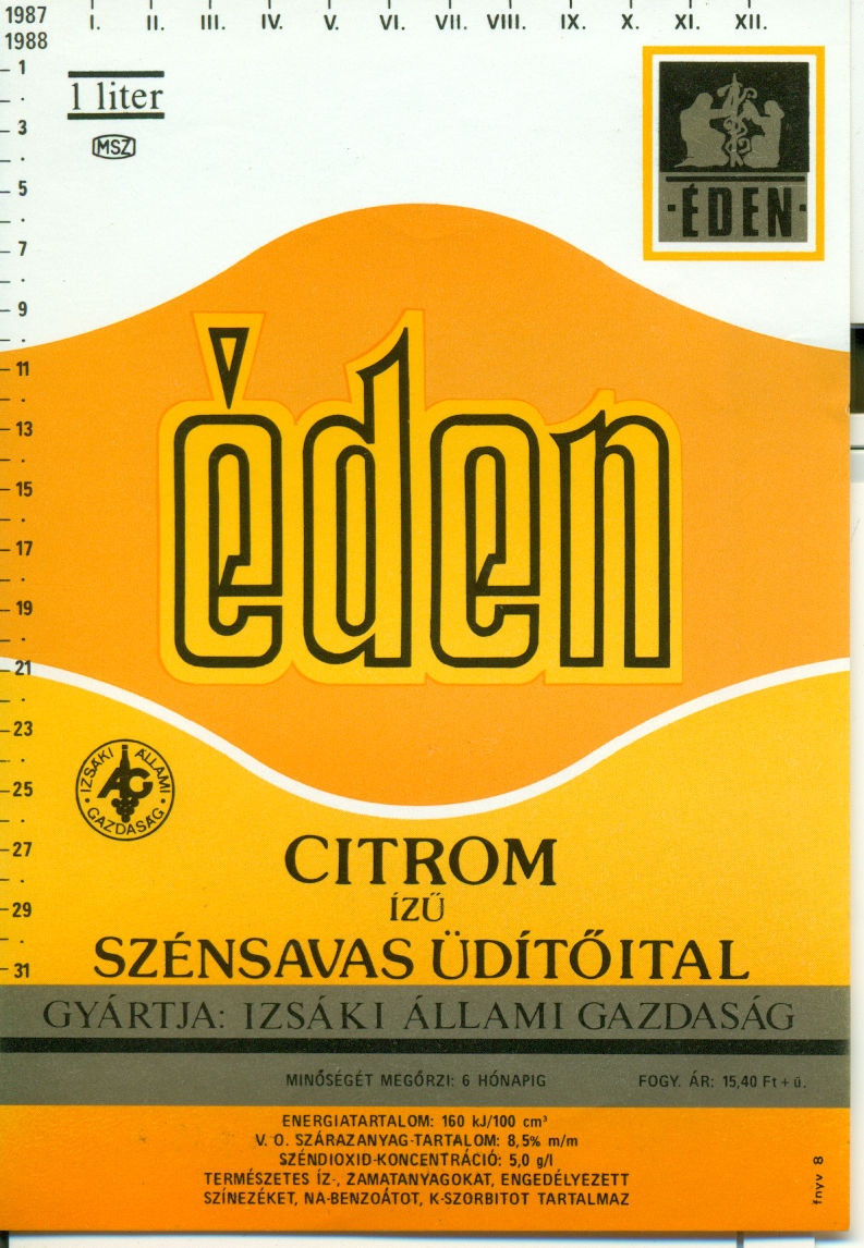 Éden citrom (Magyar Kereskedelmi és Vendéglátóipari Múzeum CC BY-NC-SA)