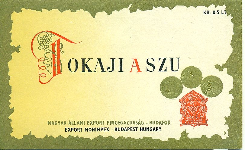 Tokaji aszú (Magyar Kereskedelmi és Vendéglátóipari Múzeum CC BY-NC-SA)