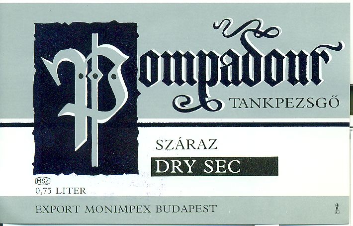Pompadour tankpezsgő (Magyar Kereskedelmi és Vendéglátóipari Múzeum CC BY-NC-SA)