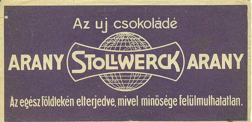 Stollwerck számolócédula (Magyar Kereskedelmi és Vendéglátóipari Múzeum CC BY-NC-SA)