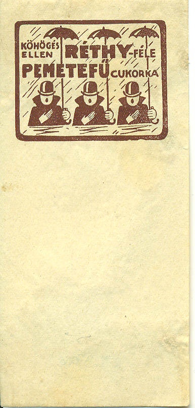 Réthy cukorka számolócédula (Magyar Kereskedelmi és Vendéglátóipari Múzeum CC BY-NC-SA)