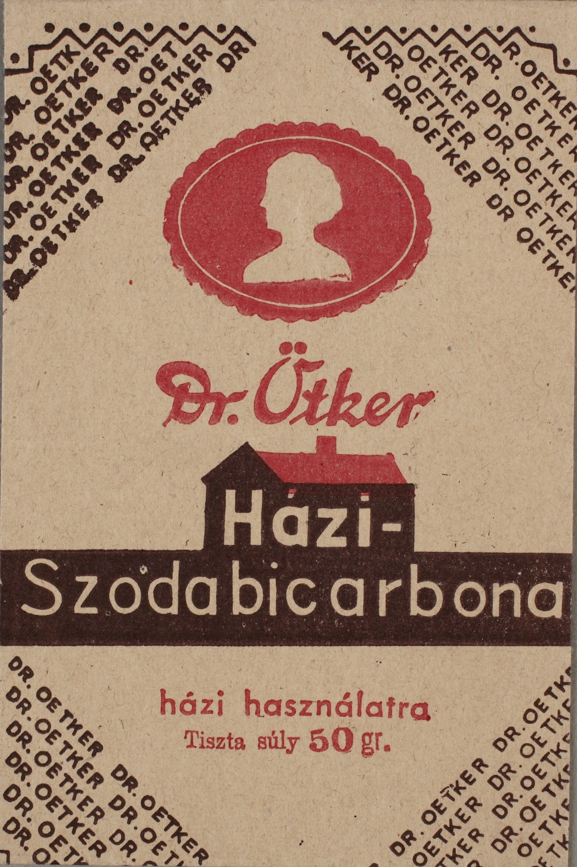 Házi szódabikarbóna papírzacskó (Magyar Kereskedelmi és Vendéglátóipari Múzeum CC BY-NC-SA)