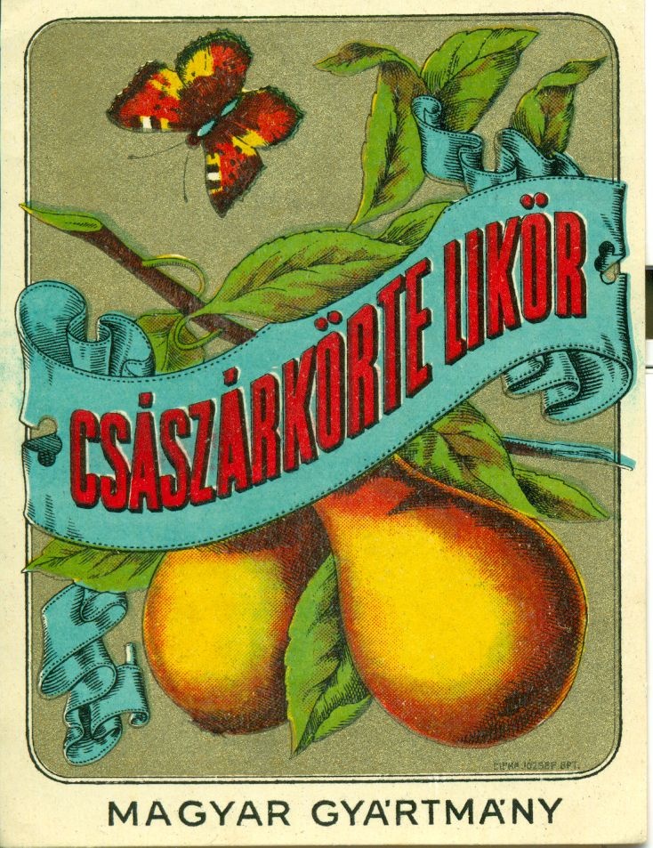 Császárkörte Likőr (Magyar Kereskedelmi és Vendéglátóipari Múzeum CC BY-NC-SA)