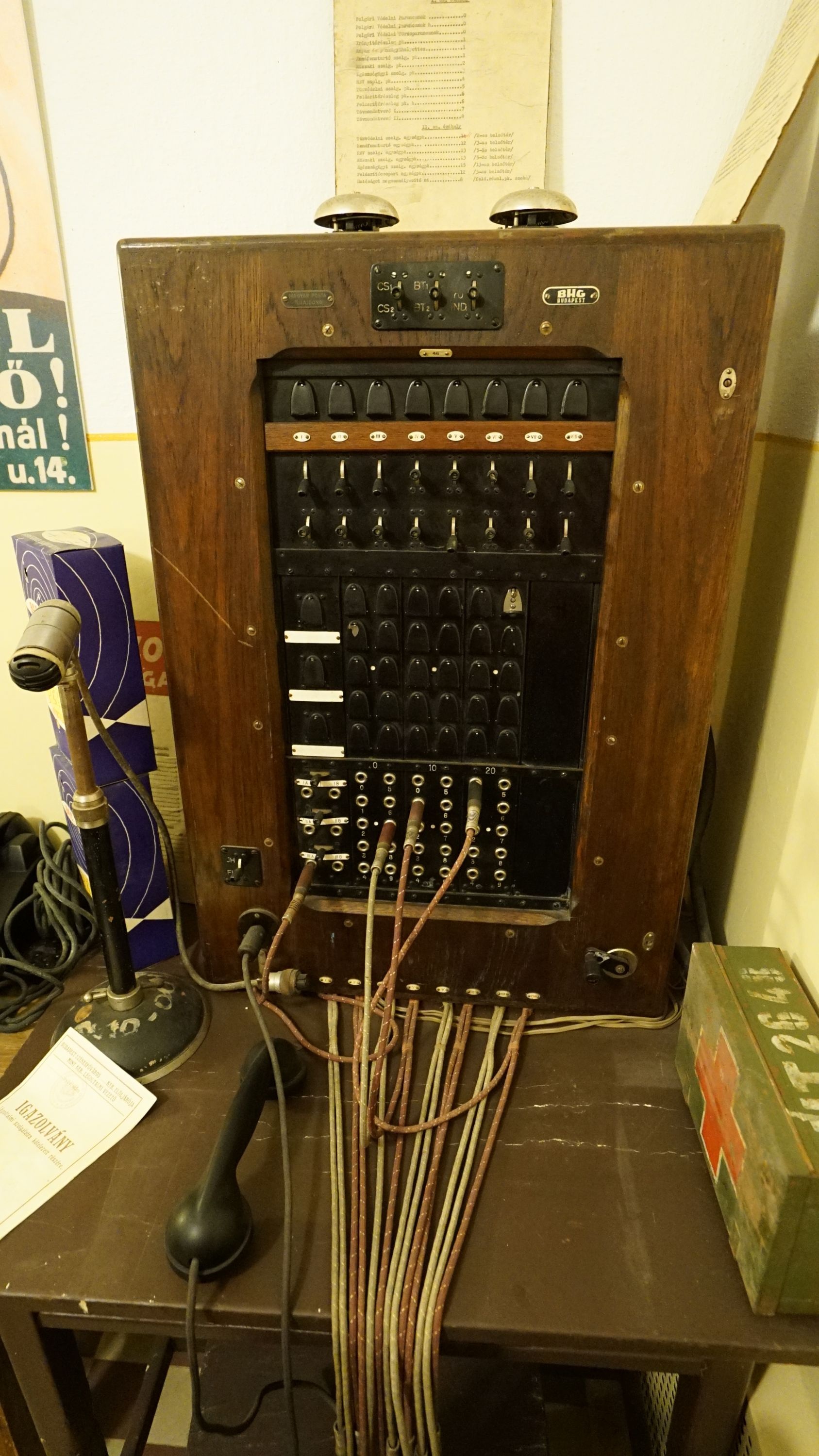Telefonközpont (Sziklakórház Atombunker Múzeum CC BY-NC-SA)