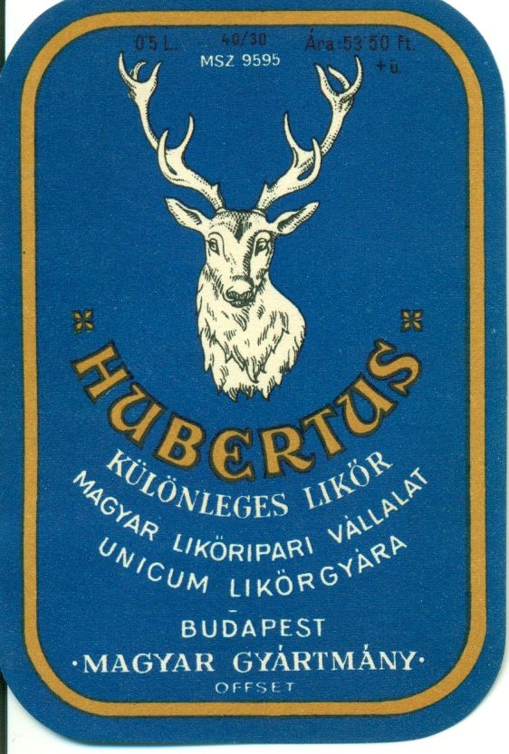 Hubertus (Magyar Kereskedelmi és Vendéglátóipari Múzeum CC BY-NC-SA)
