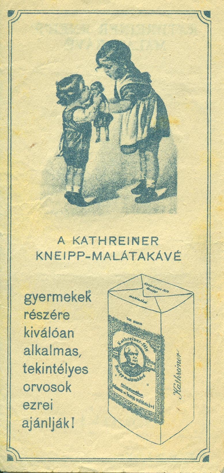 Kathreiner Kneipp Malátakávé (Magyar Kereskedelmi és Vendéglátóipari Múzeum CC BY-NC-SA)