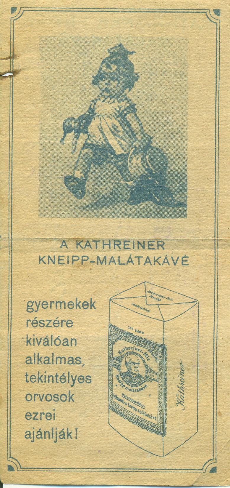 Kathreiner Kneipp Malátakávé (Magyar Kereskedelmi és Vendéglátóipari Múzeum CC BY-NC-SA)