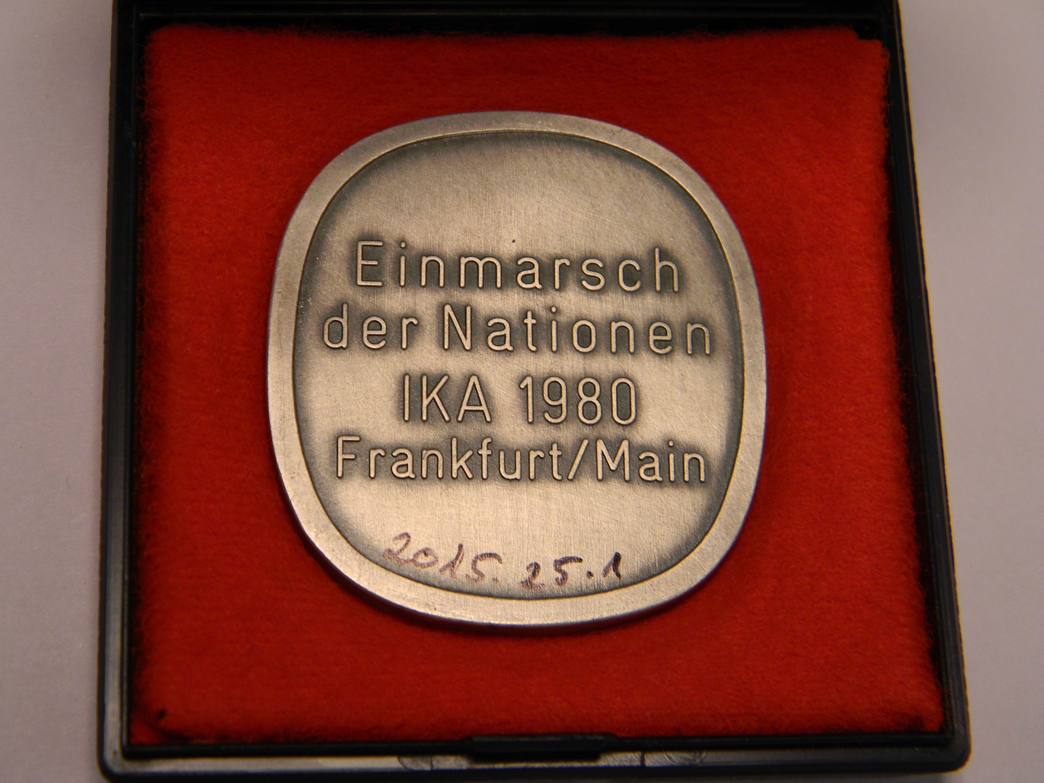 Emlék-, jutalomérem - IKA, Frankfurt am Main, 1980 (Magyar Kereskedelmi és Vendéglátóipari Múzeum CC BY-NC-SA)