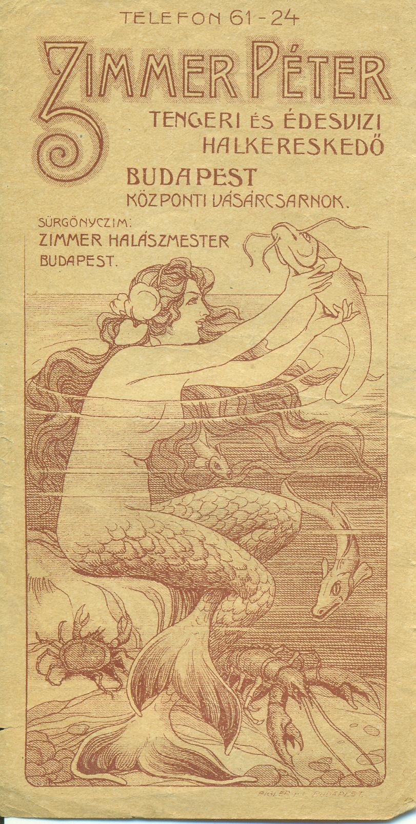 Zimmer Péter tengeri és édesvizi halkereskedő (Magyar Kereskedelmi és Vendéglátóipari Múzeum CC BY-NC-SA)