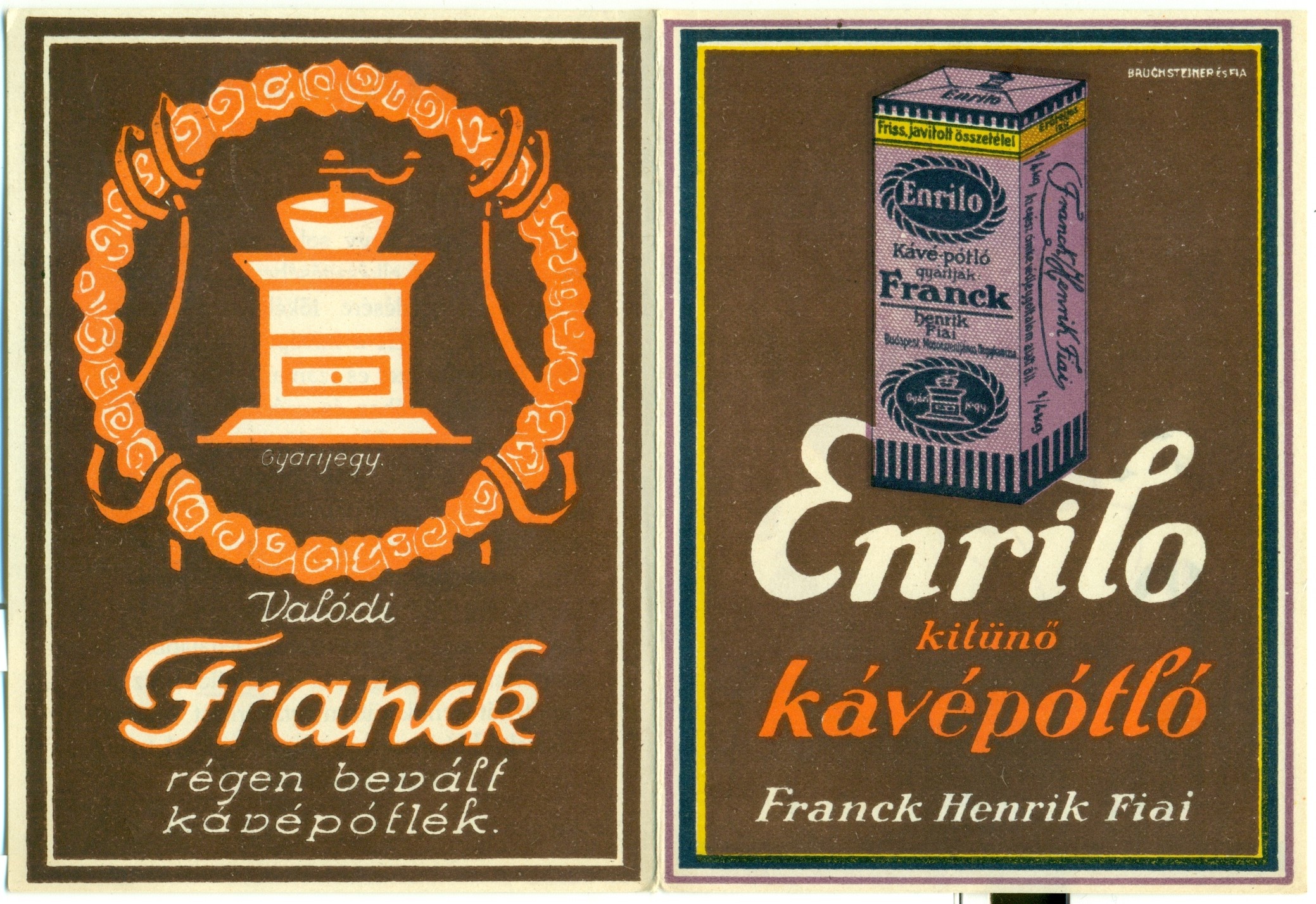 Enrilo kávépótlék (Magyar Kereskedelmi és Vendéglátóipari Múzeum CC BY-NC-SA)