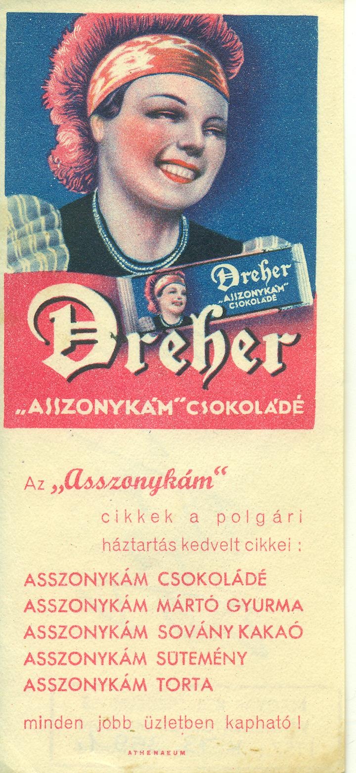 Asszonykám csokoládé (Magyar Kereskedelmi és Vendéglátóipari Múzeum CC BY-NC-SA)