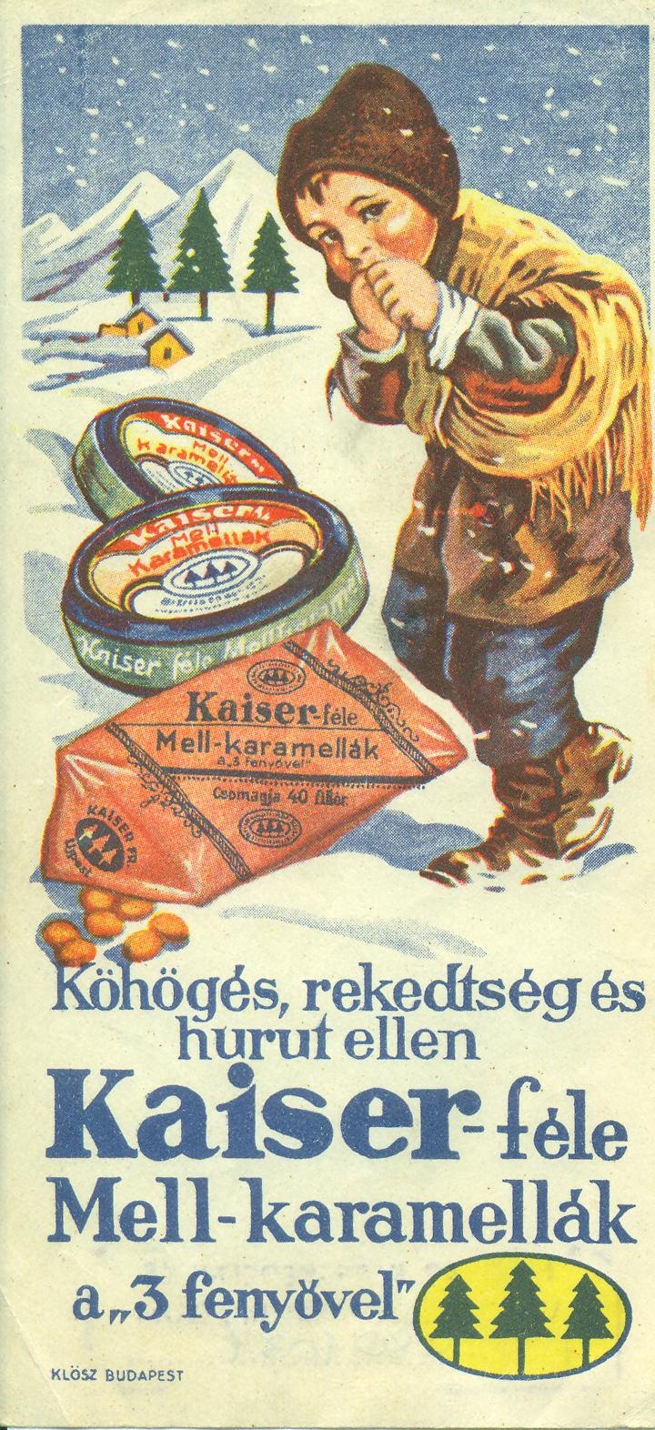 Kaiser féle Mell karamella (Magyar Kereskedelmi és Vendéglátóipari Múzeum CC BY-NC-SA)
