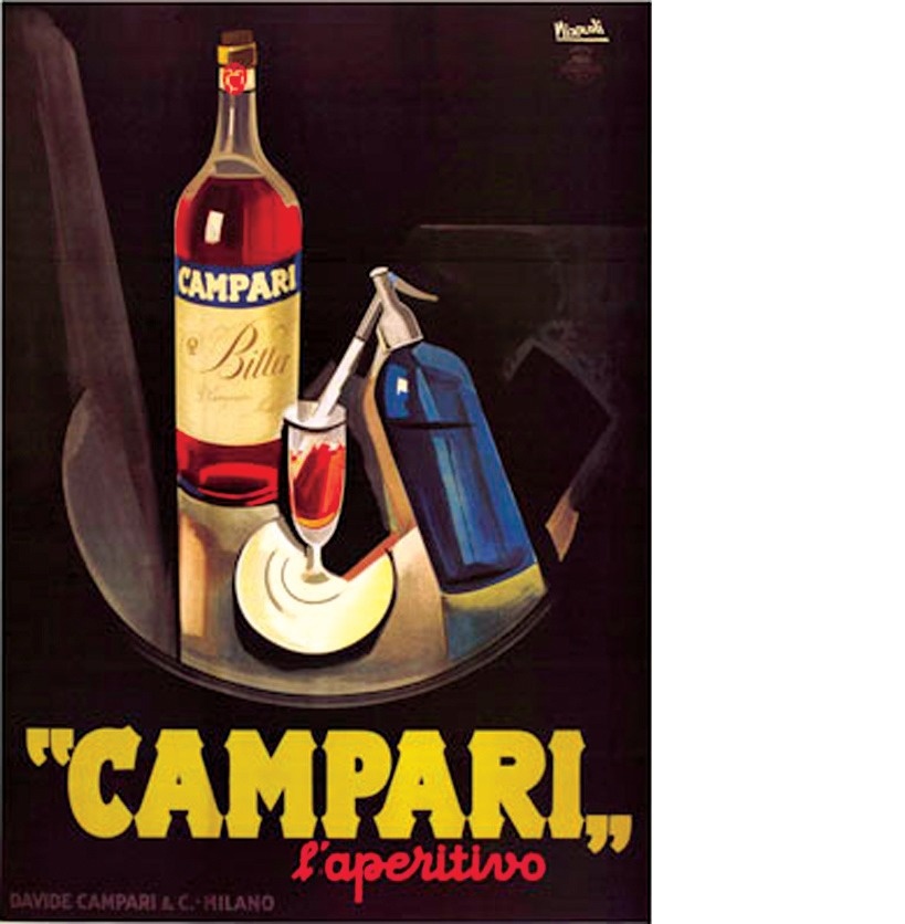 Campari plakát (Magyar Kereskedelmi és Vendéglátóipari Múzeum CC BY-NC-SA)