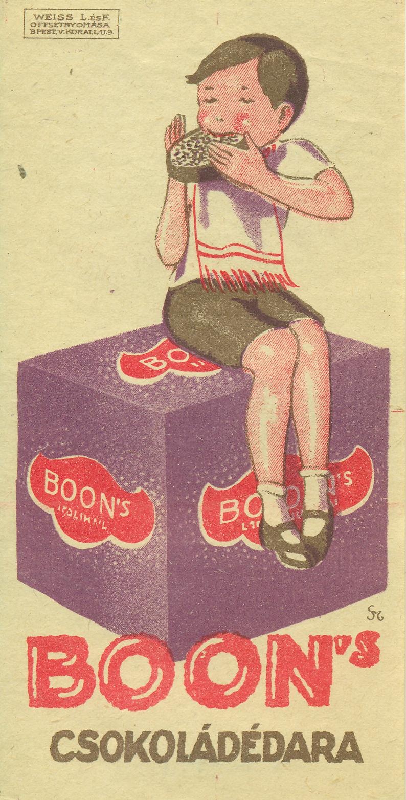 Boon csokoládé (Magyar Kereskedelmi és Vendéglátóipari Múzeum CC BY-NC-SA)