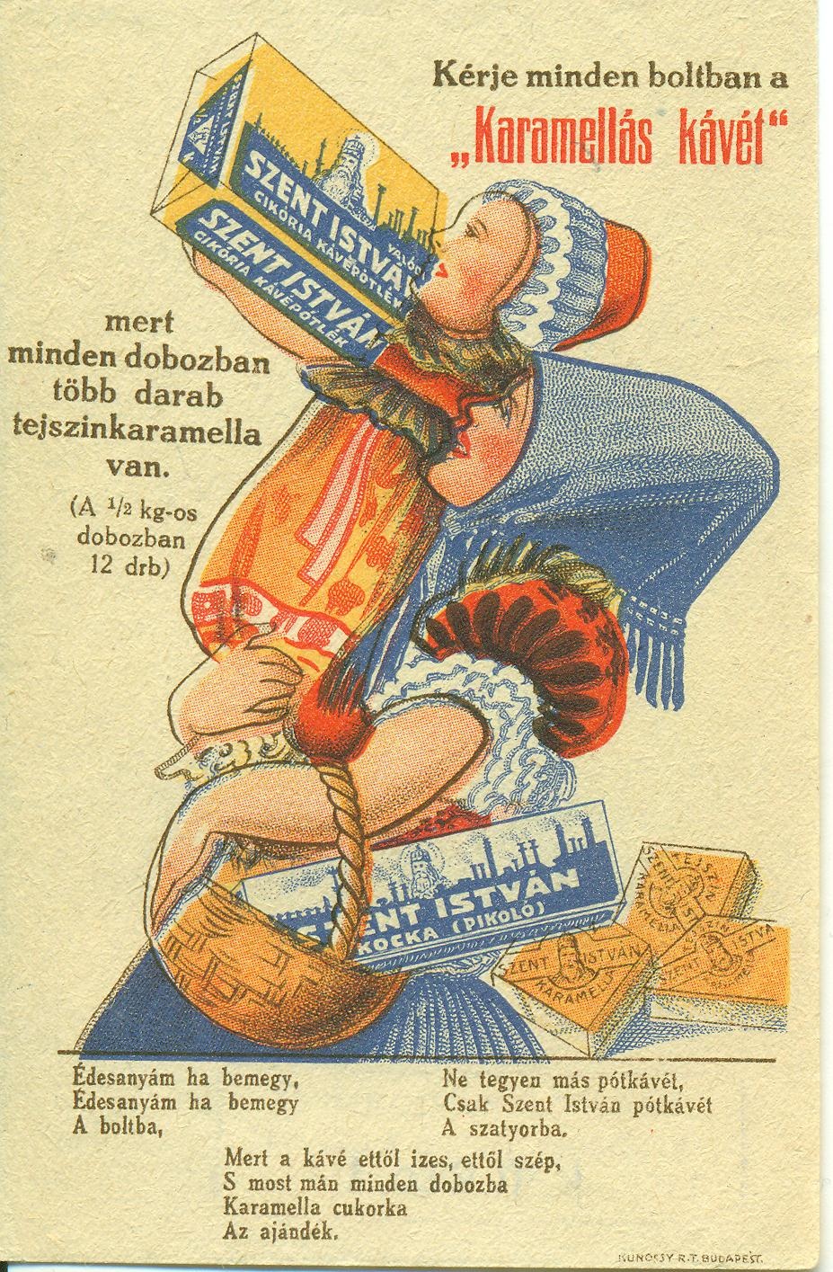 Szent István cikória és tejszínkaramella (Magyar Kereskedelmi és Vendéglátóipari Múzeum CC BY-NC-SA)