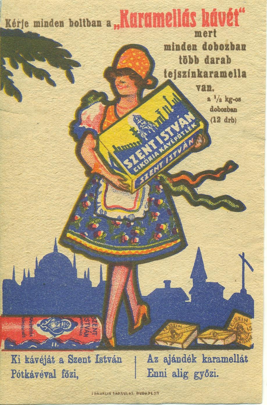 Szent István cikória és tejszínkaramella (Magyar Kereskedelmi és Vendéglátóipari Múzeum CC BY-NC-SA)