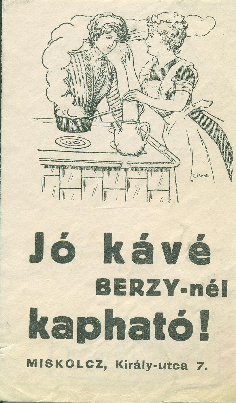 Berzy László kávé és tea (Magyar Kereskedelmi és Vendéglátóipari Múzeum CC BY-NC-SA)