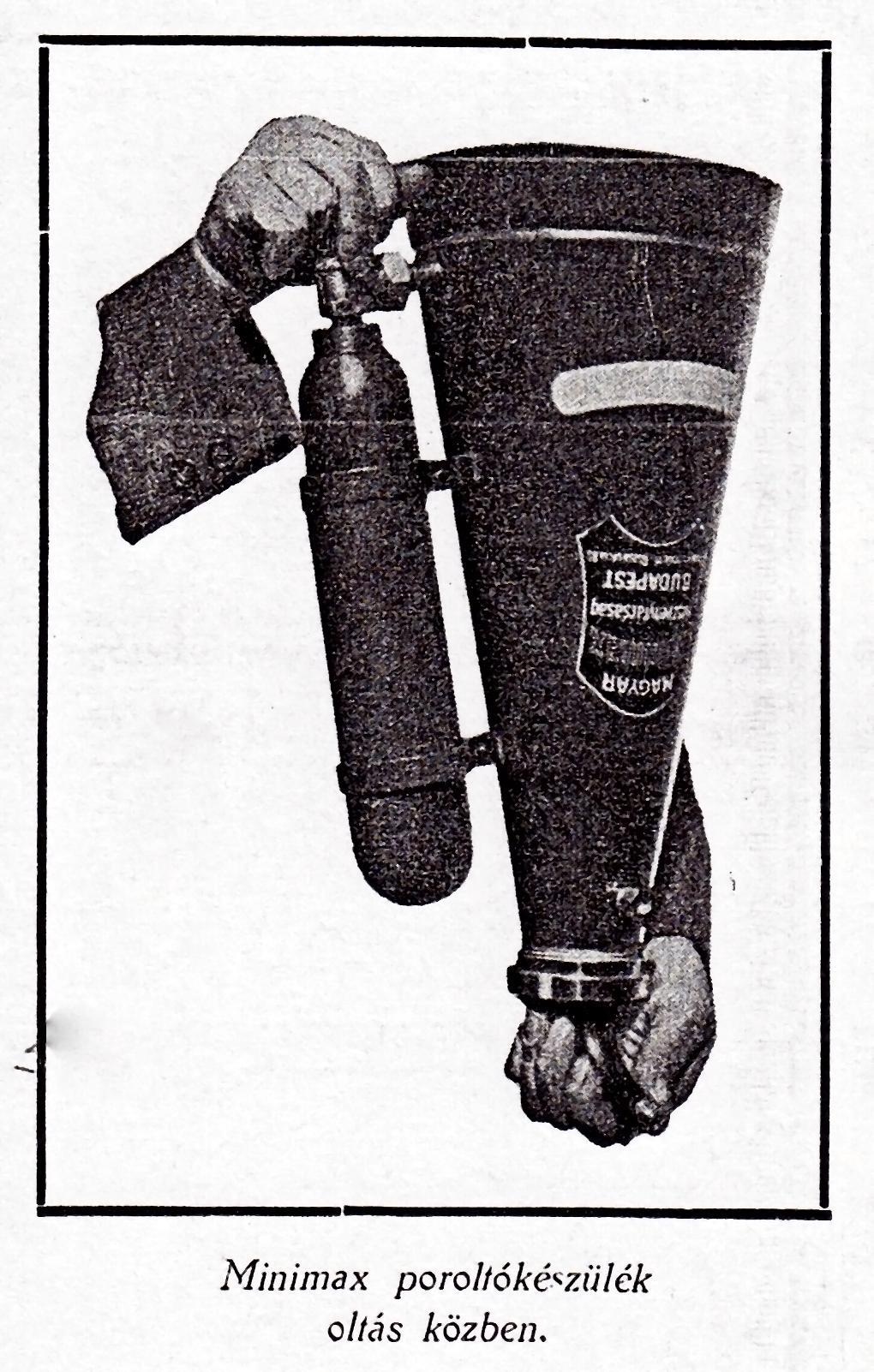 Minimax porraloltó (Katasztrófavédelem Központi Múzeuma CC BY-NC-SA)