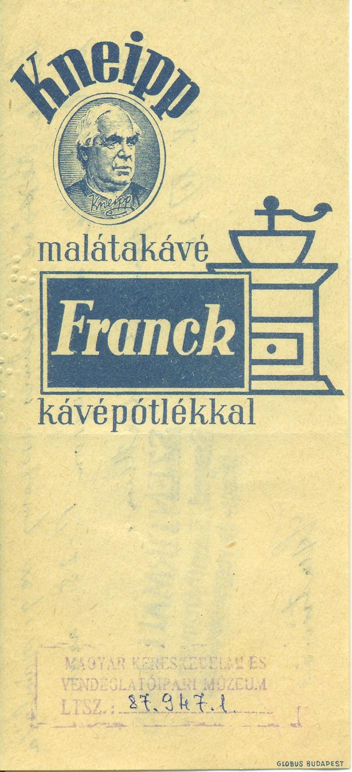 Kneipp-Franck (Magyar Kereskedelmi és Vendéglátóipari Múzeum CC BY-NC-SA)