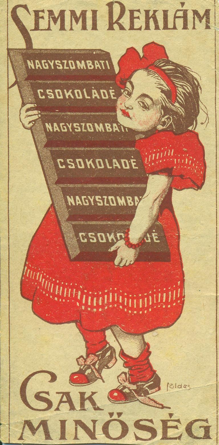 Nagyszombati csokoládé (Magyar Kereskedelmi és Vendéglátóipari Múzeum CC BY-NC-SA)