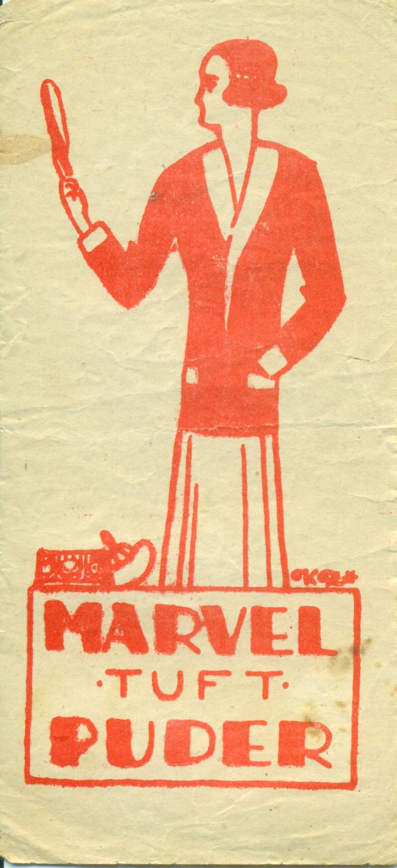 Marvel tuft púder (Magyar Kereskedelmi és Vendéglátóipari Múzeum CC BY-NC-SA)