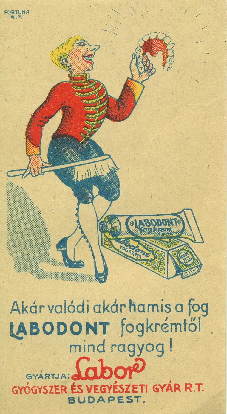 Labodont fogkrém (Magyar Kereskedelmi és Vendéglátóipari Múzeum CC BY-NC-SA)