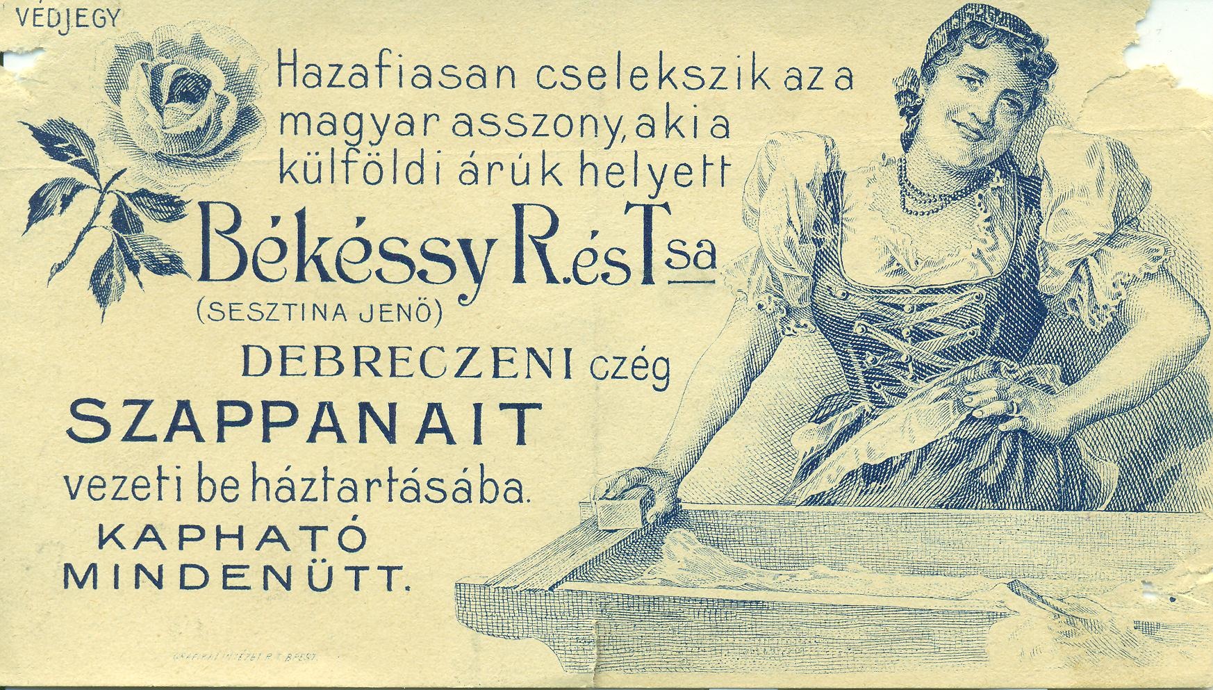 Békéssy R. és Tsa (Sesztina Jenő) (Magyar Kereskedelmi és Vendéglátóipari Múzeum CC BY-NC-SA)