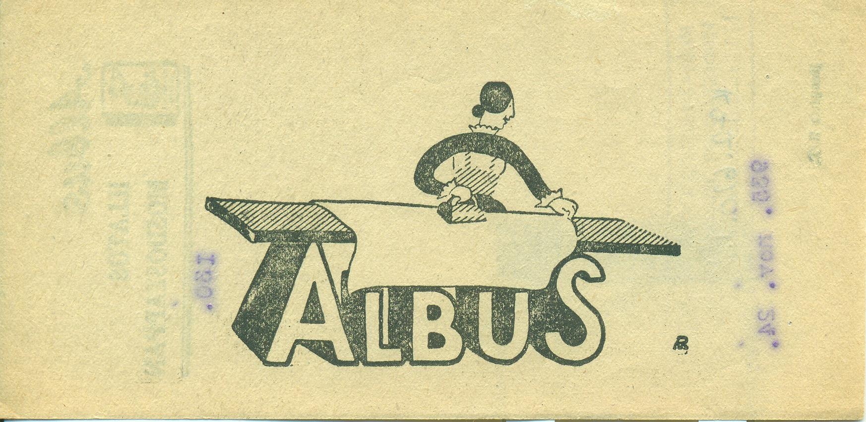 ALBUS (Magyar Kereskedelmi és Vendéglátóipari Múzeum CC BY-NC-SA)