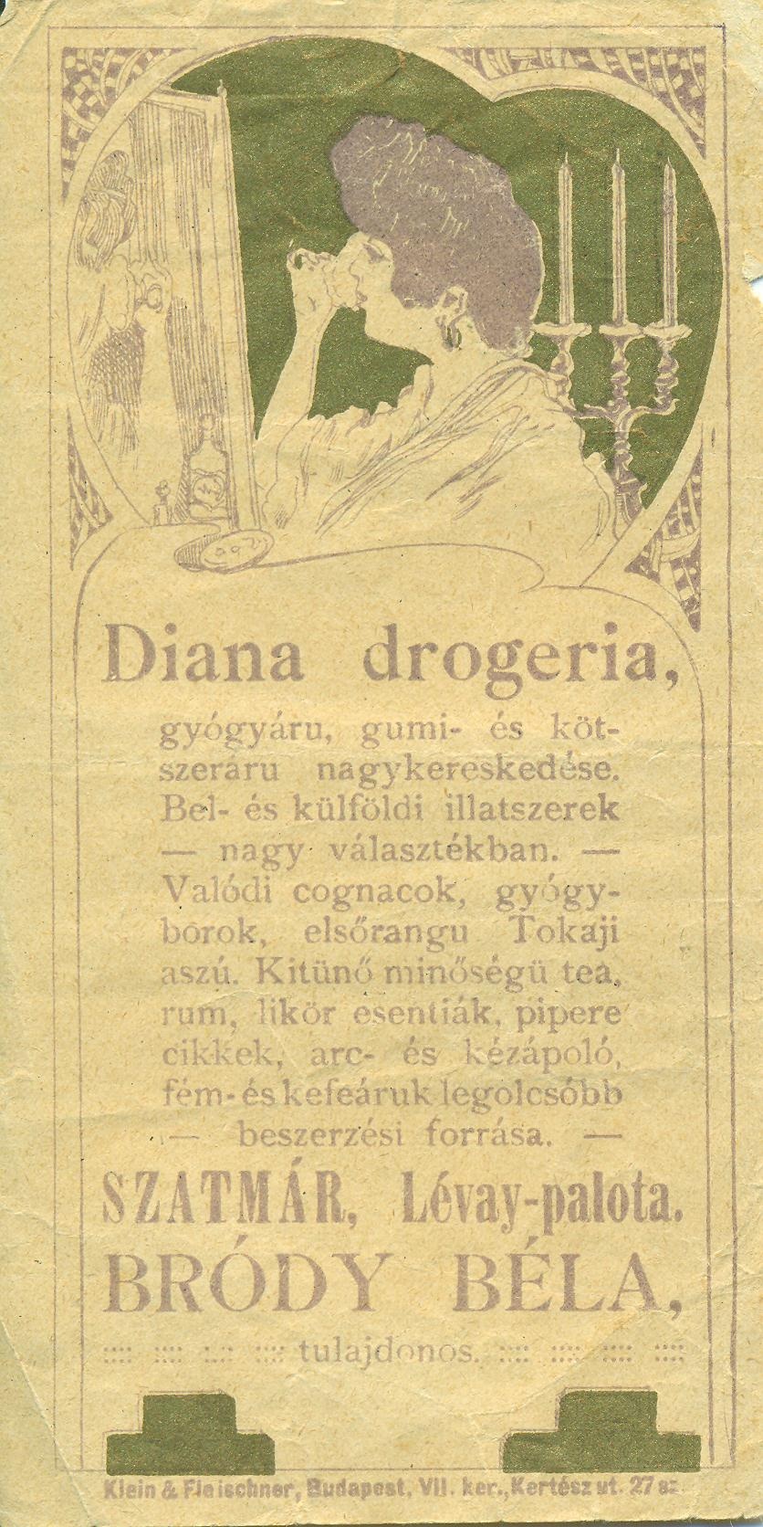 Diana drogéria (Magyar Kereskedelmi és Vendéglátóipari Múzeum CC BY-NC-SA)