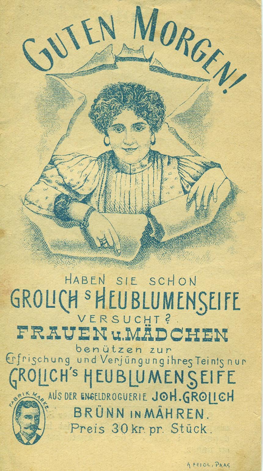Grolich virágos szappan (Magyar Kereskedelmi és Vendéglátóipari Múzeum CC BY-NC-SA)