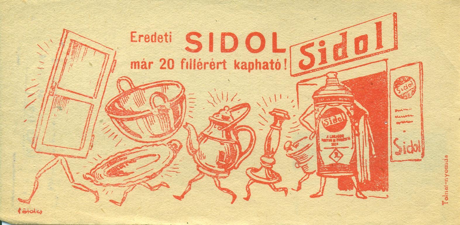 Sidol fényesítő (Magyar Kereskedelmi és Vendéglátóipari Múzeum CC BY-NC-ND)