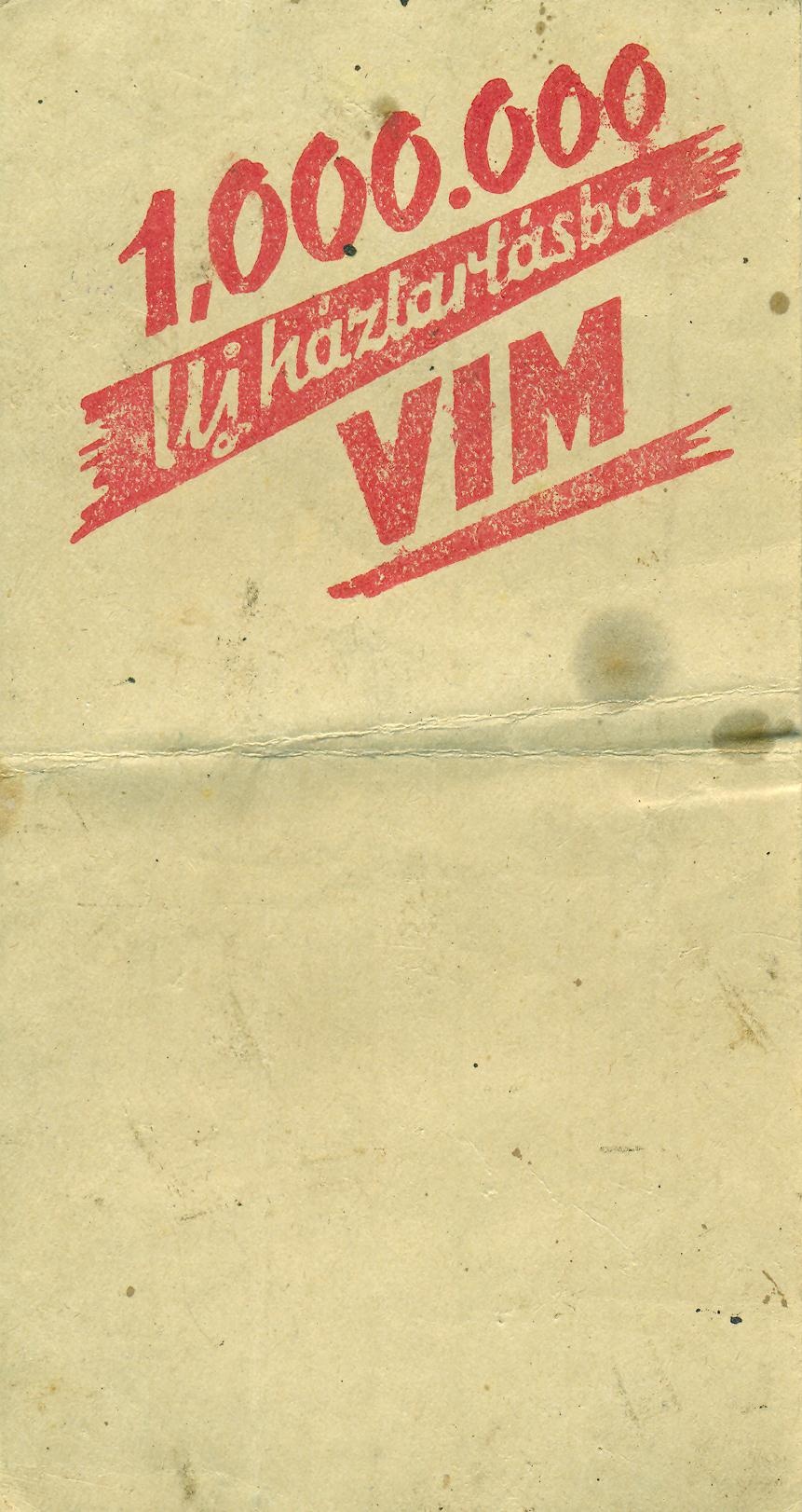 Vim tisztítószer (Magyar Kereskedelmi és Vendéglátóipari Múzeum CC BY-NC-SA)