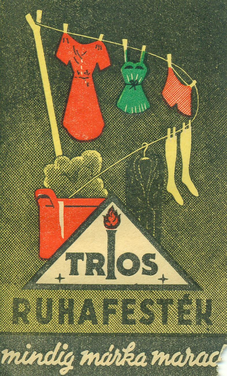Trios ruhafesték (Magyar Kereskedelmi és Vendéglátóipari Múzeum CC BY-NC-SA)