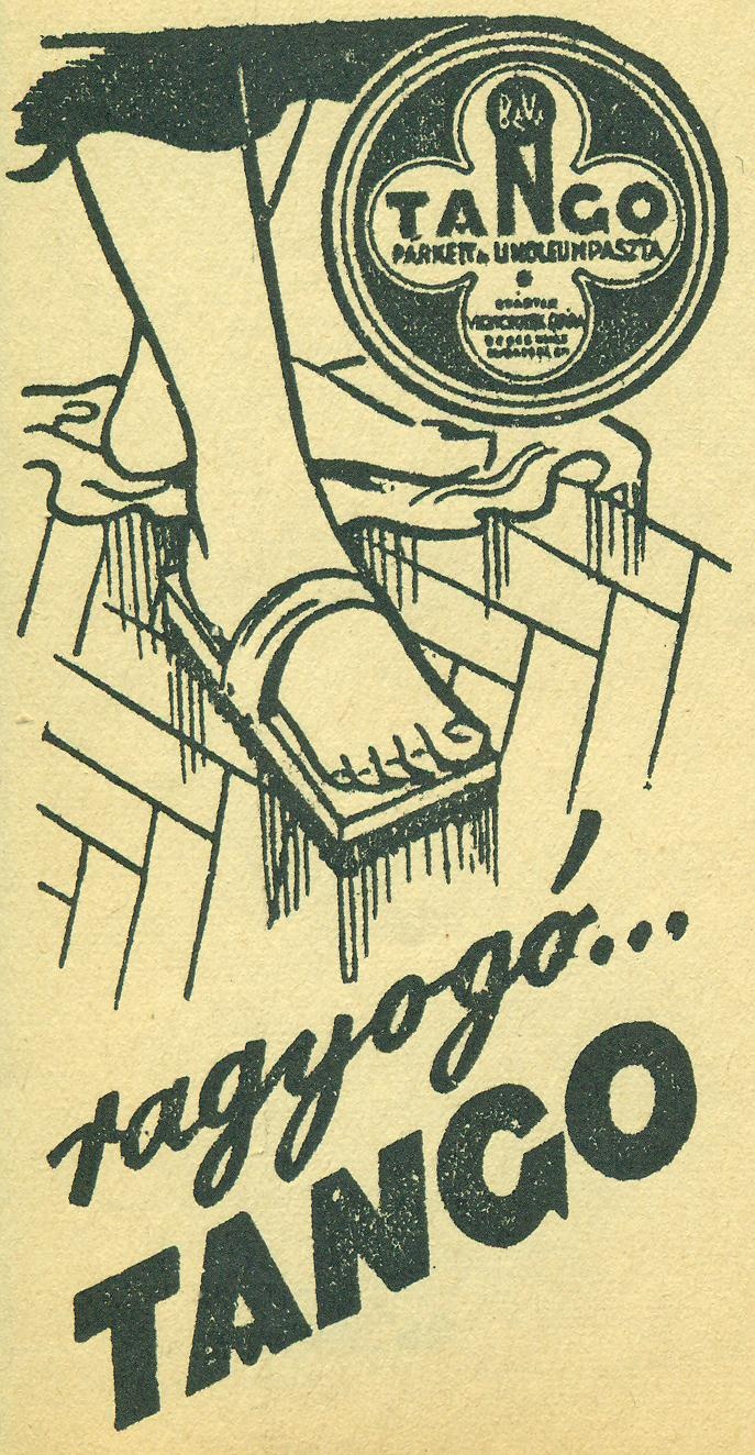 Tango parkett- és linóleumpaszta (Magyar Kereskedelmi és Vendéglátóipari Múzeum CC BY-NC-SA)