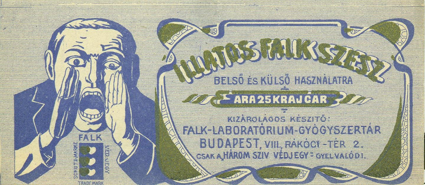 Illatos Falk Szesz (Magyar Kereskedelmi és Vendéglátóipari Múzeum CC BY-NC-SA)