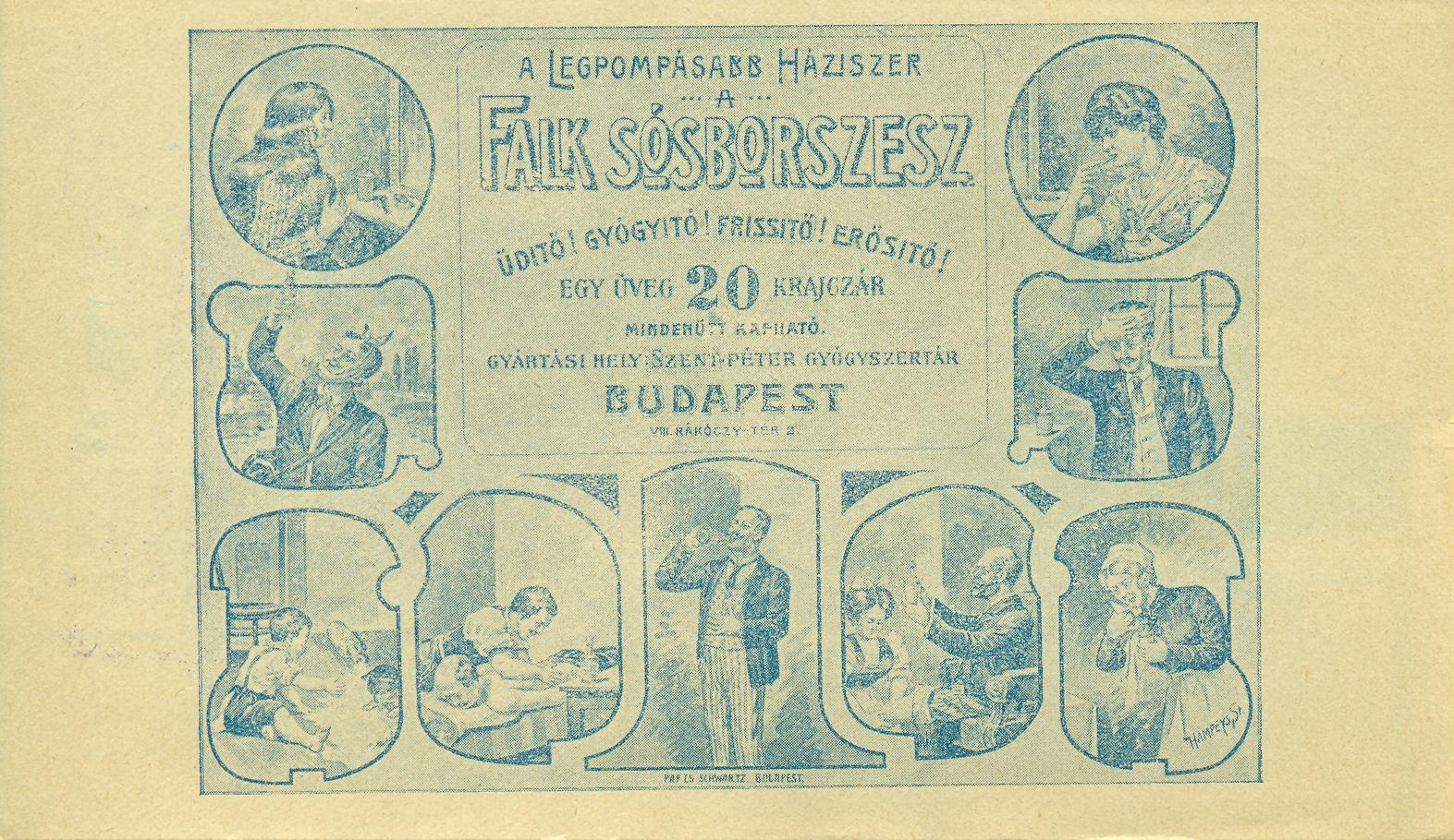 Falk Sósborszesz (Magyar Kereskedelmi és Vendéglátóipari Múzeum CC BY-NC-SA)