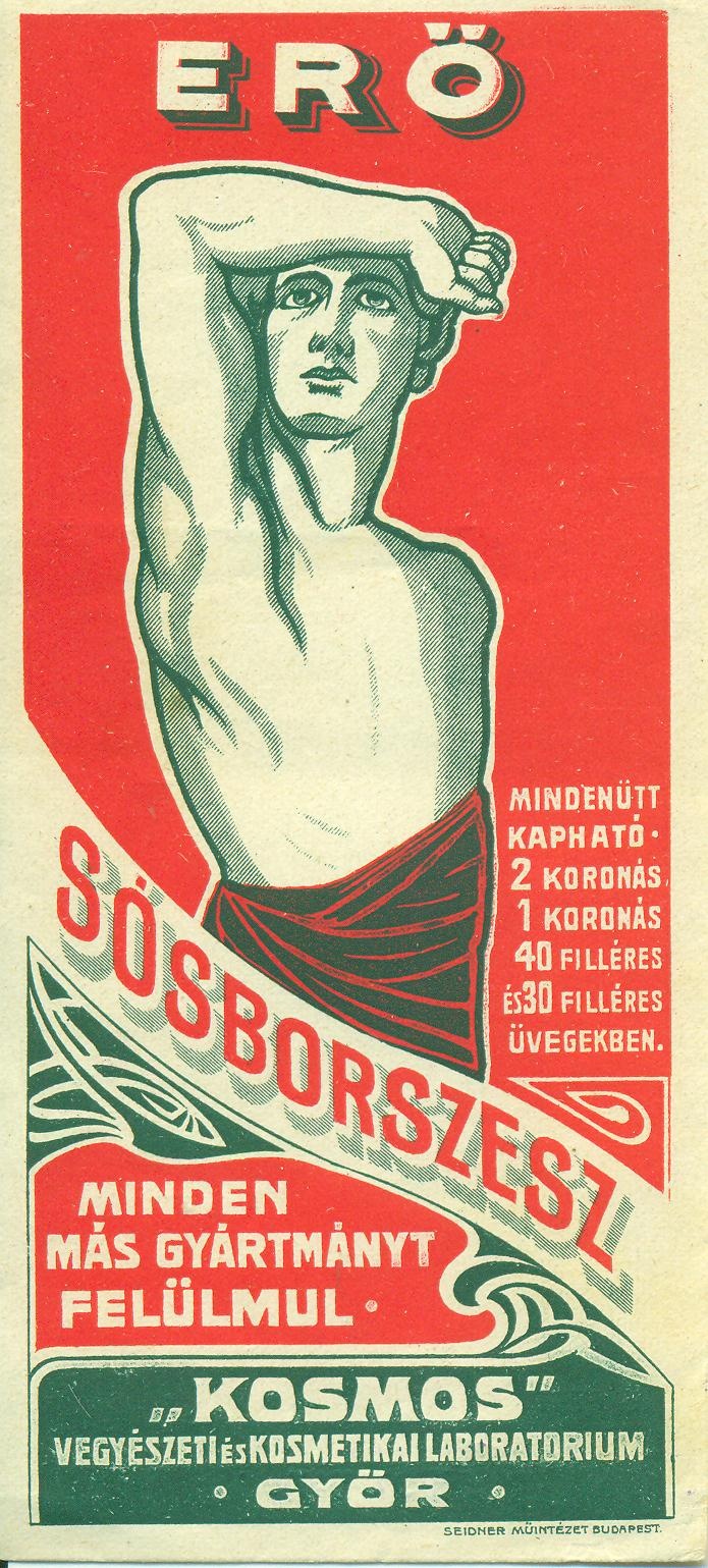 "Kosmos" Sósborszesz (Magyar Kereskedelmi és Vendéglátóipari Múzeum CC BY-NC-SA)
