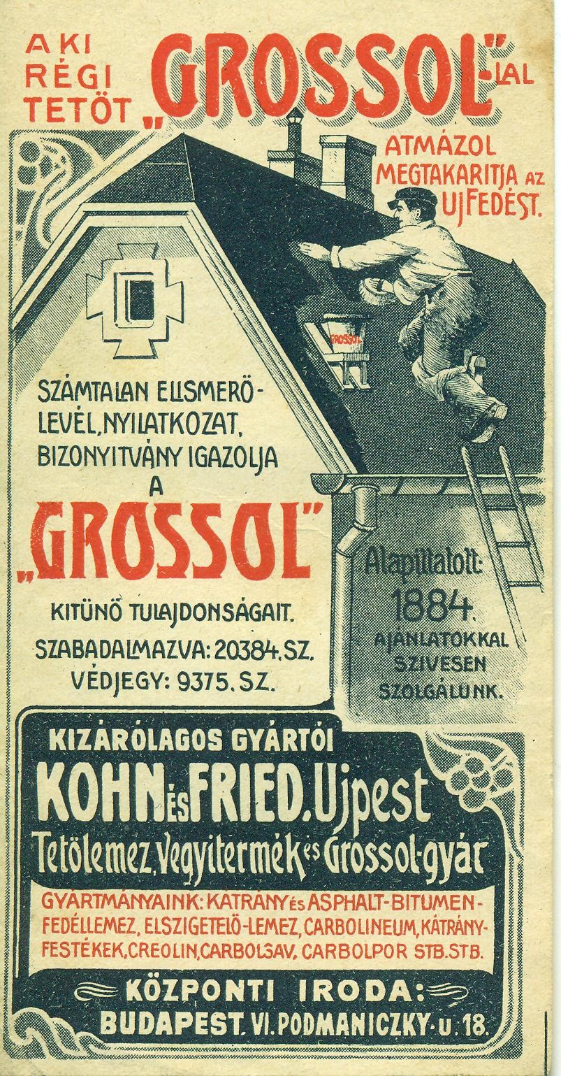 Grossol festék (Magyar Kereskedelmi és Vendéglátóipari Múzeum CC BY-NC-SA)
