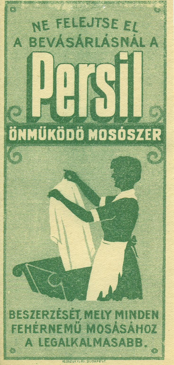 Persil mosószer (Magyar Kereskedelmi és Vendéglátóipari Múzeum CC BY-NC-SA)