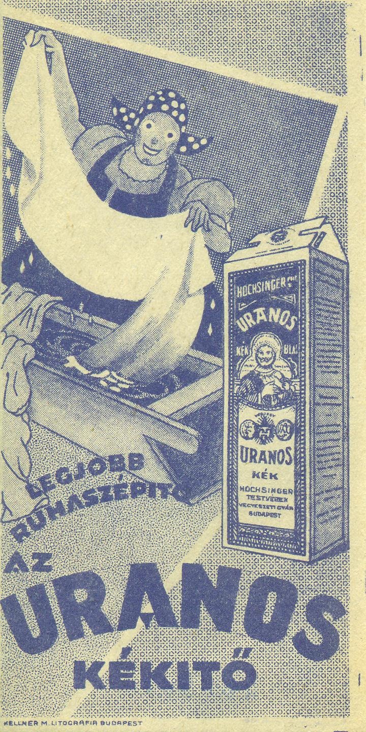 Uranos kékítő (Magyar Kereskedelmi és Vendéglátóipari Múzeum CC BY-NC-SA)